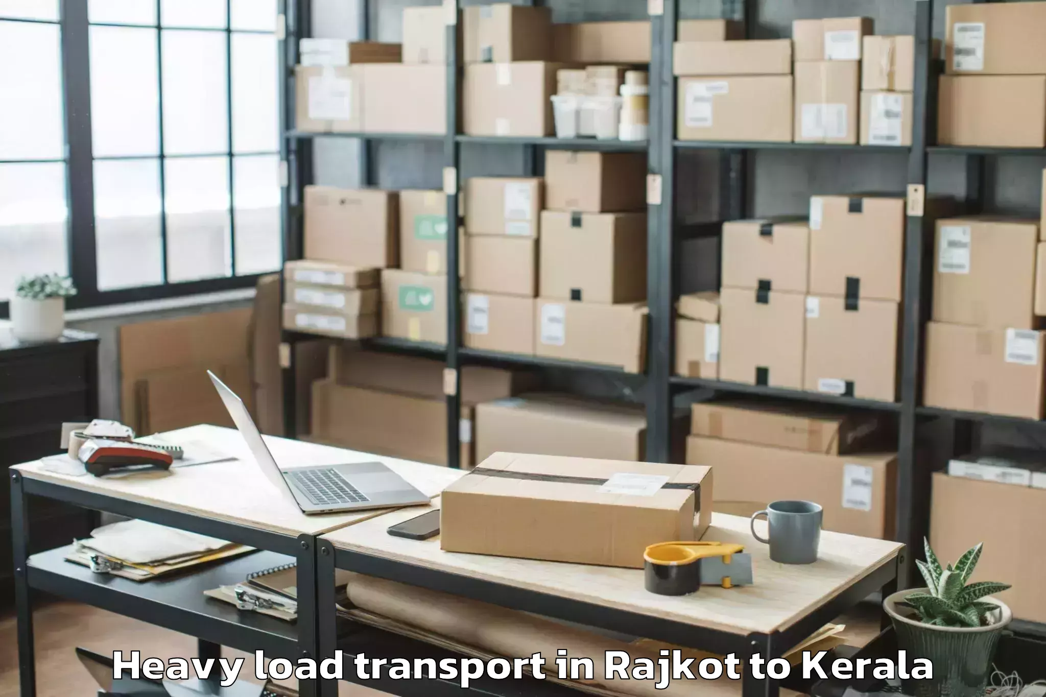 Professional Rajkot to Anjumoorthy Heavy Load Transport